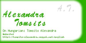 alexandra tomsits business card